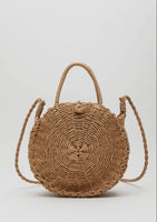 The Morgan Rounded Rattan Purse