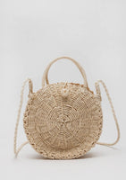 The Morgan Rounded Rattan Purse