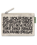 Soul Flower Large Zipper Pouch