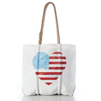 Life is Good Americana Heart Tote Bag